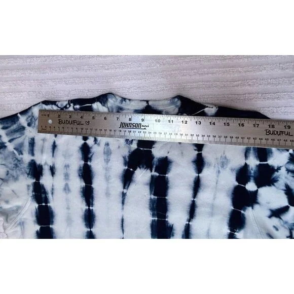 Outerknown Women Small Remote Surf Break T-Shirt Long Sleeve Tie Dye Blue Casual - Picture 6 of 9